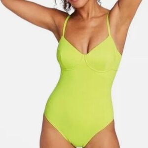 Andie Bright Lime One-Piece Swimsuit